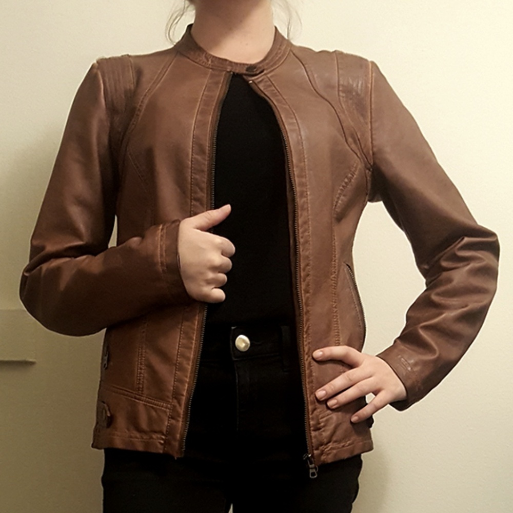 Sebby Collection Leather Jacket